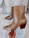 Caty Tan Vintage Leather Bootie