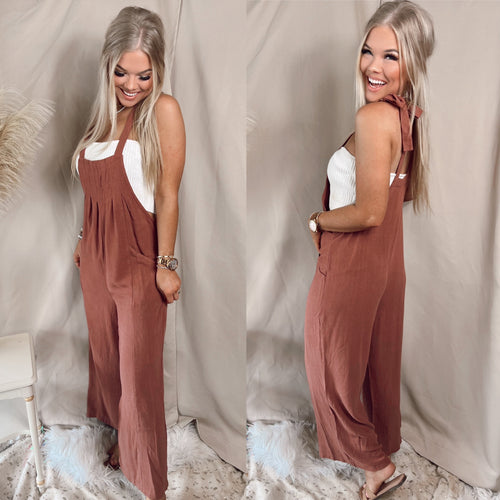 Park Avenue Linen Overralls