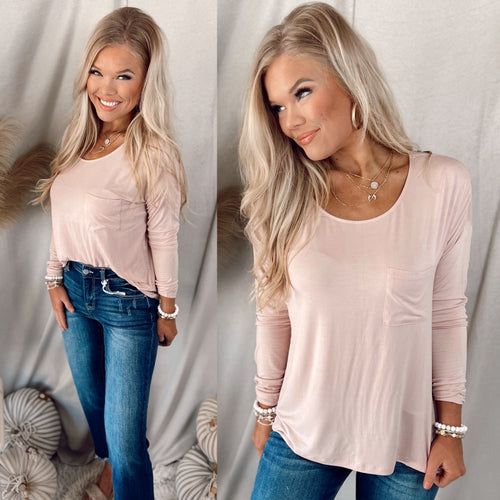 Your Everyday Basic Blush Top