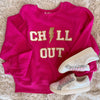 Chill Out Glam Patched Long Sleeve Tee