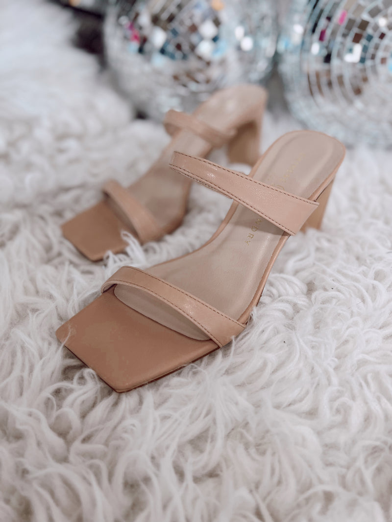 Yaya Nude Strappy Heels