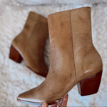 Caty Tan Vintage Leather Bootie