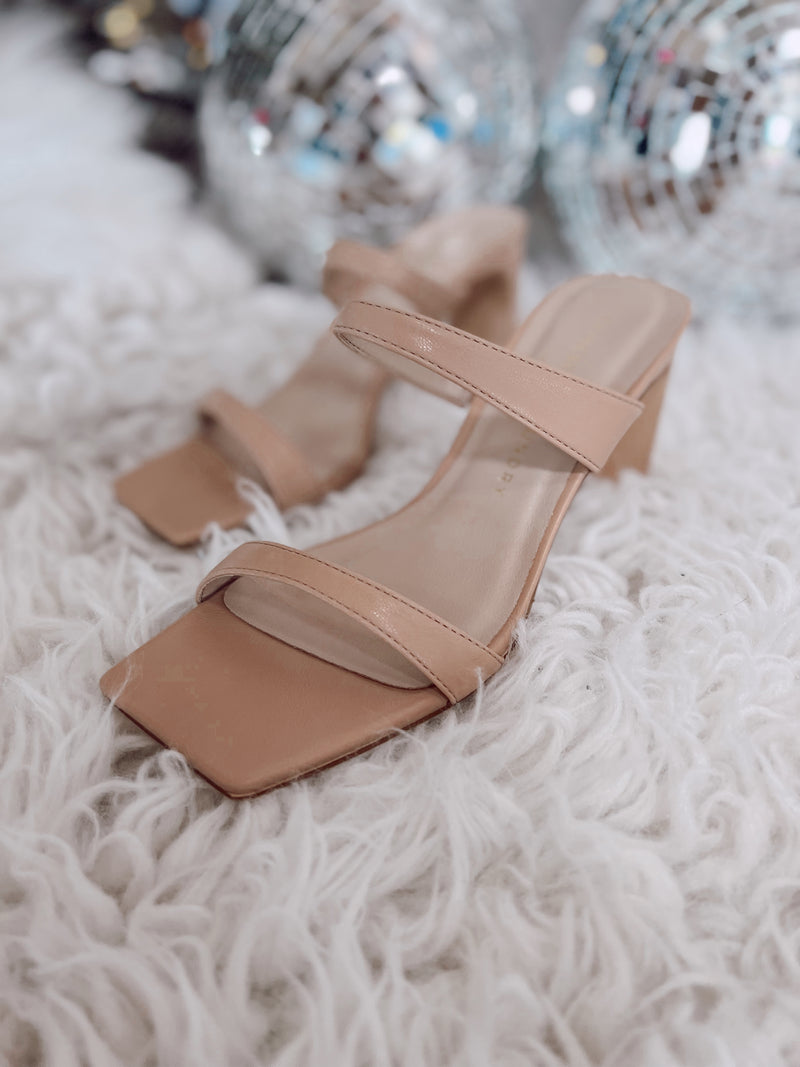 Yaya Nude Strappy Heels