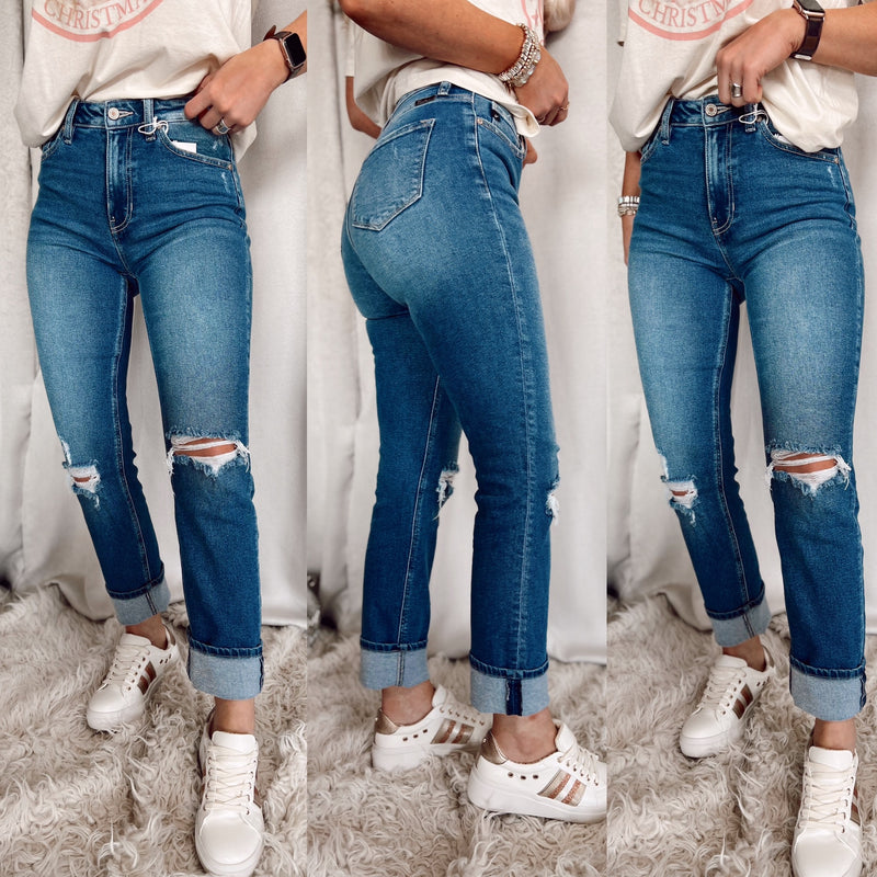 Treasured High Rise Slim Jeans