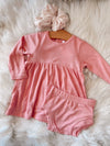 Powder Pink Dress w/ Bloomers
