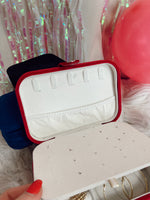 Pure Charm Rectangle Velvet Travel Case