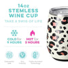 Swig Stemless Wine Cooler - Shimmer Aquamarine