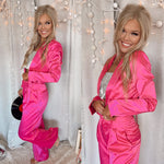 In Your Dreams Satin Blazer