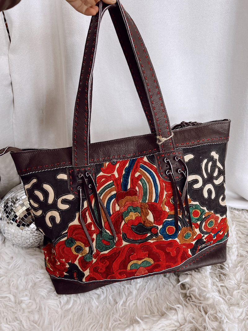 Pranee Abbey Tote- Brown