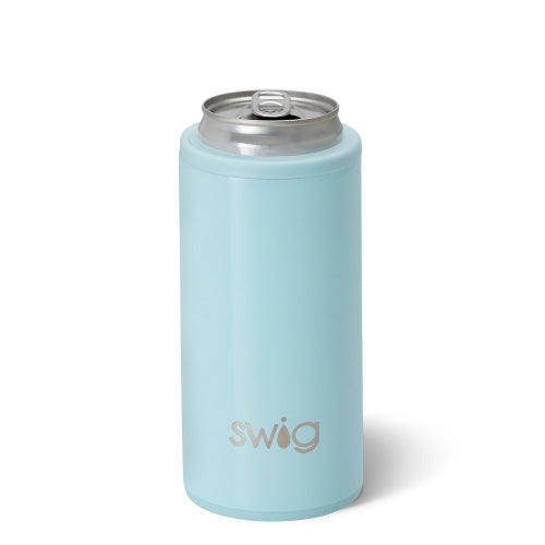 Skinny Can Cooler - Shimmer Aquamarine